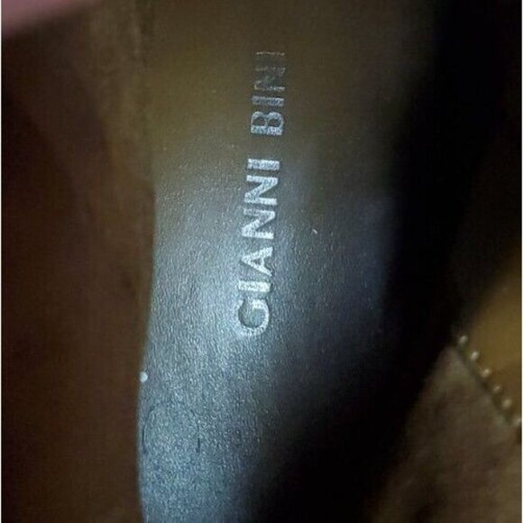 Gianni Bini Brown Leather Fringe Pointy Ankle Western Boots Booties Size 9.5 - Picture 12 of 12